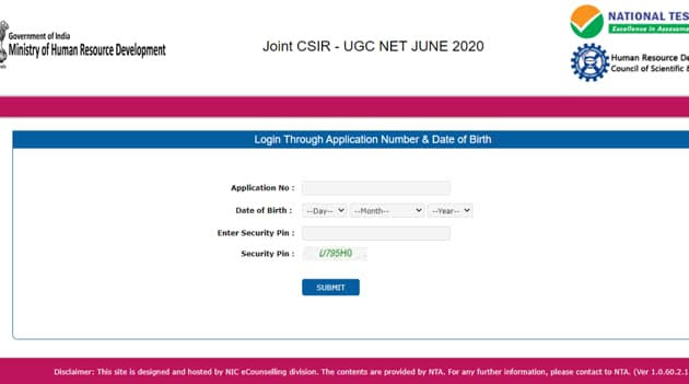CSIR UGC NET 2022 Admit Card