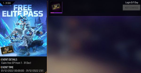 Free Fire Max Free Elite Pass December 2022 Get S55 EP